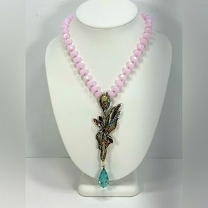 Beautiful Heidi Daus 🆕 “Dancing Dragonfly” Necklace